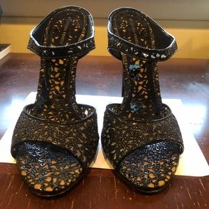 ⭐️SOLD⭐️ Bottega Veneta Black Leather Heels